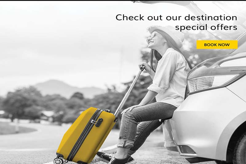  レンタカーと電車-航空券